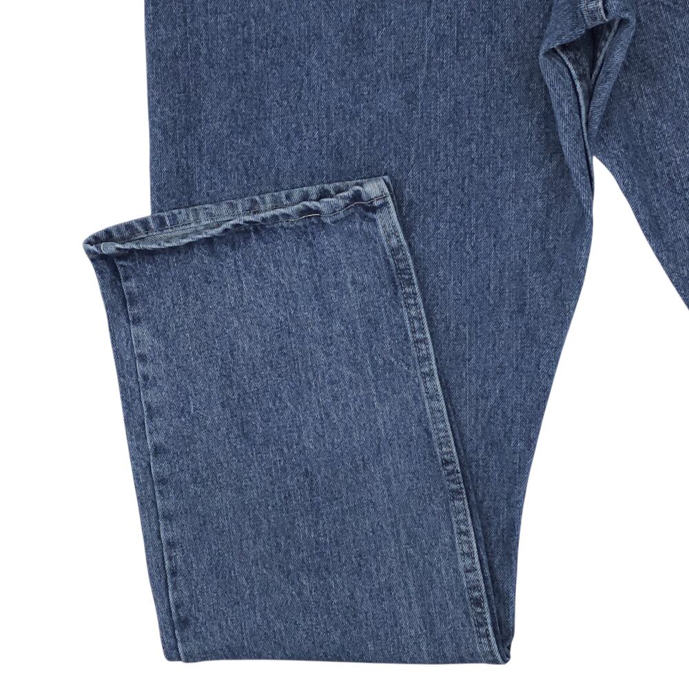 Wrangler Jeans Mens 36x34 Blue Relaxed Fit Comfort Denim Mid Wash Baggy - Picture 11 of 12